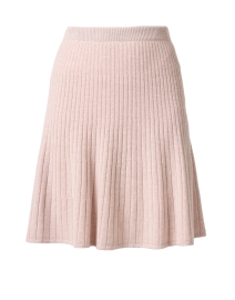 Pink Rib Knit Wool Skirt