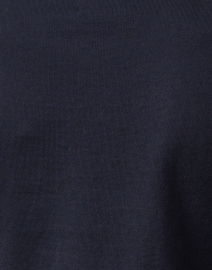 Fabric image thumbnail - Allude - Navy Cotton Cashmere Sweater