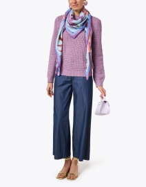 Look image thumbnail - A.P.C. - Maggie Purple Wool Blend Sweater