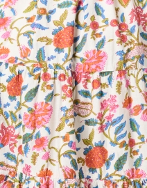 Fabric image thumbnail - Pomegranate - White and Pink Floral Print Cotton Dress