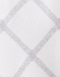 Fabric image thumbnail - Kinross - White Plaid Cashmere Sweater