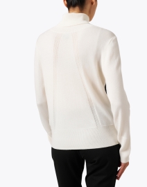 Back image thumbnail - Marc Cain Sports - Ivory Wool Cashmere Sweater 