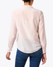 Back image thumbnail - CP Shades - Romy Pink Cotton Silk Shirt