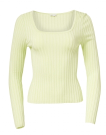 Light Green Ribbed Sweater
