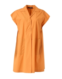 Neottia Orange Cotton Shirt Dress
