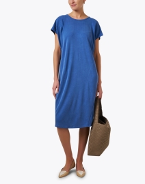 Look image thumbnail - Kindred - Avery Blue Ponte Cocoon Dress