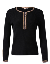 Product image thumbnail - Lisa Todd - Black Patch Knit Top