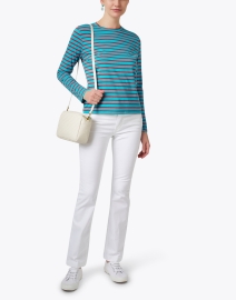 Look image thumbnail - Frances Valentine - Turquoise and Red Striped Top