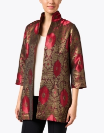 Front image thumbnail - Connie Roberson - Rita Red and Gold Medallion Jacket
