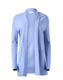 Blue Cotton Silk Travel Coat