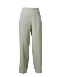 Product image thumbnail - Rosso35 - Sage Green Linen Straight Leg Pant