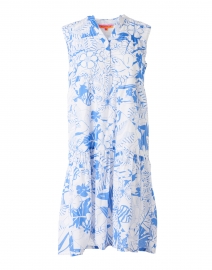 Marcella Blue and White Floral Dress