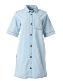 Lopez Blue Denim Shirt Dress