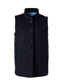 Product image thumbnail - Jane Post - Navy Quilted Vest
