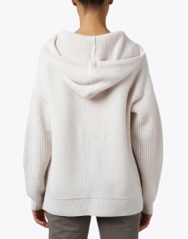 Back image thumbnail - Repeat Cashmere - Birch Wool Hooded Sweater