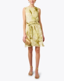 Look image thumbnail - Santorelli - Nadia Green Print Dress