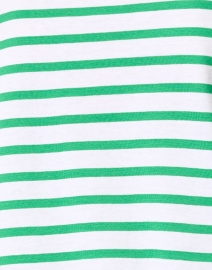 Fabric image thumbnail - Saint James - Minquidame White and Green Striped Cotton Top