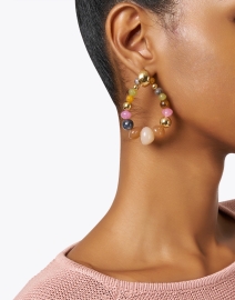 Look image thumbnail - Gas Bijoux - Biba Multi Stone Earrings