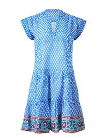 Blue Print Cotton Dress
