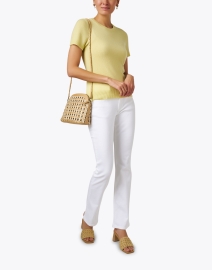 Look image thumbnail - Allude - Citrus Yellow Cashmere Sweater