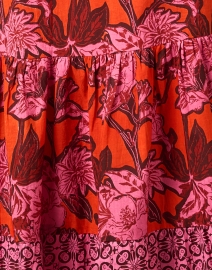 Fabric image thumbnail - Ro's Garden - Guadalupe Red Floral Print Cotton Dress