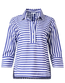 Aileen Blue and White Striped Shirt