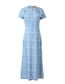 Dideka Blue and White Print Dress