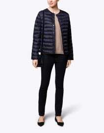 Maura Navy Quilted Puffer Jacket