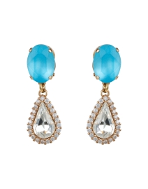 Product image thumbnail - Anton Heunis - Blue Crystal Drop Earrings