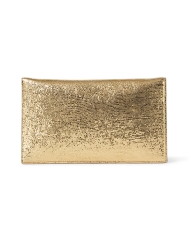 Back image thumbnail - DeMellier - London Gold Embossed Leather Clutch