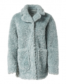 Misty Blue Reversible Teddy Coat 