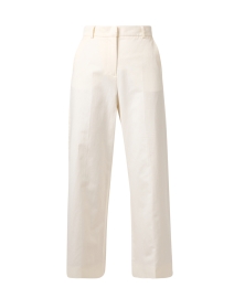 Product image thumbnail - Weekend Max Mara - Zircone Ivory Cotton Linen Pant