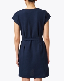 Back image thumbnail - A.P.C. - Nico Navy Cotton Dress