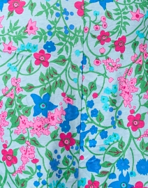 Fabric image thumbnail - Weekend Max Mara - Vicino Blue Multi Floral Cotton Dress