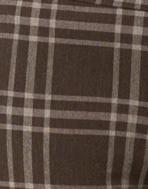 Fabric image thumbnail - Avenue Montaigne - Pars Brown and White Plaid Stretch Pull On Pant