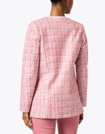 Back image thumbnail - Helene Berman - Fran Pink Tweed Jacket