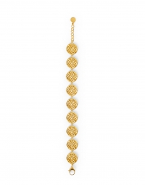 Front image thumbnail - Dean Davidson - Lontar Gold Circle Weave Bracelet