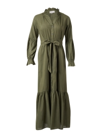 Product image thumbnail - Xirena - Sage Green Poplin Maxi Dress