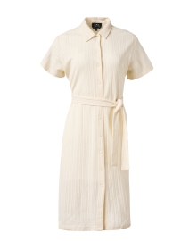 Marinella Ivory Cotton Shirt Dress