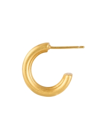 Front image thumbnail - Dean Davidson - Gold Linear Mini Hoop Earrings