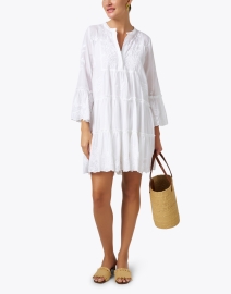 Look image thumbnail - Juliet Dunn - White Embroidered Cotton Dress