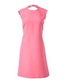 Product image thumbnail - Lafayette 148 New York - Pink Wool Keyhole Back Dress