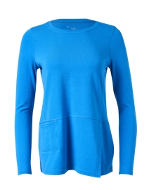Product image thumbnail - E.L.I. - Blue Pima Cotton Tunic