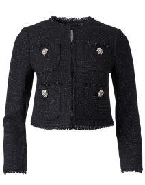 Chelsea Black Metallic Tweed Jacket