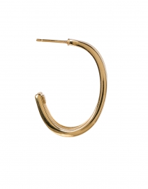 Back image thumbnail - Gas Bijoux - Cerceau Gold Multi Strand Hoop Earrings