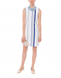 RTV - Gurksy White Dress with Blue Stripes