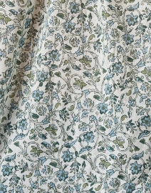 Fabric image thumbnail - Veronica Beard - Layana Multi Floral Cotton Top