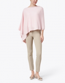 Look image thumbnail - Minnie Rose - Pink Sand Cashmere Ruana