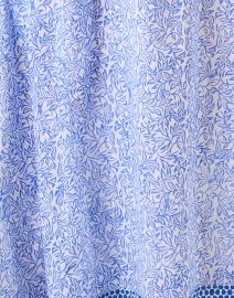 Fabric image thumbnail - Ro's Garden - Emb Blue Print Cotton Kurta