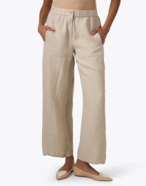 Front image thumbnail - Eileen Fisher - Natural Linen Pants